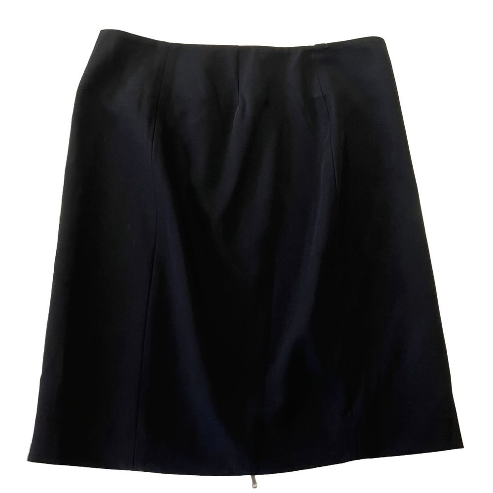 Banana Republic Skirt Womens Size 8 Black And Straight Stretch Work Zip Up  EUC!